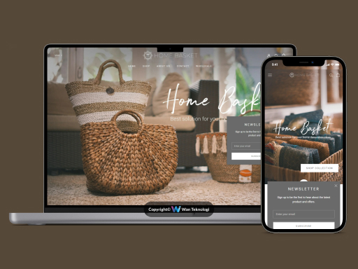 Mobile Apps Home Basket