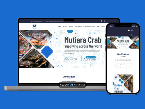 Website Mutiara Crab