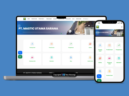 Website PT Mastic Utama Sarana